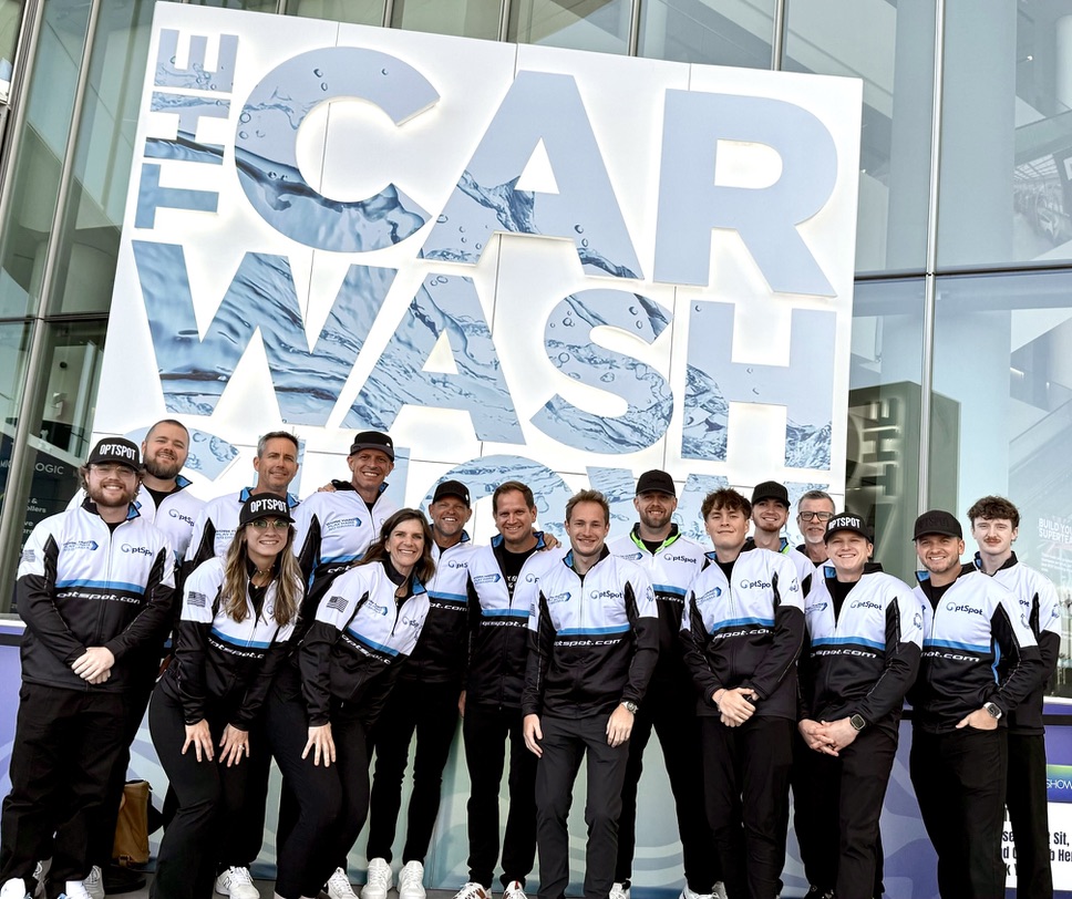 The OptSpot team at The Car Wash Show